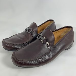Salvatore Ferragamo Men’s Brown Leather Loafer 9.5
